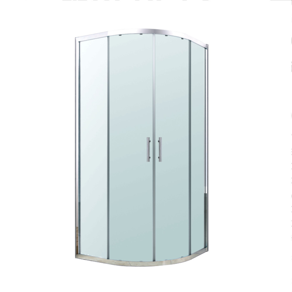 Cabină de duș semirotundă - Leziter Soul 80x80 cm cabină de duș curbată fără tavă