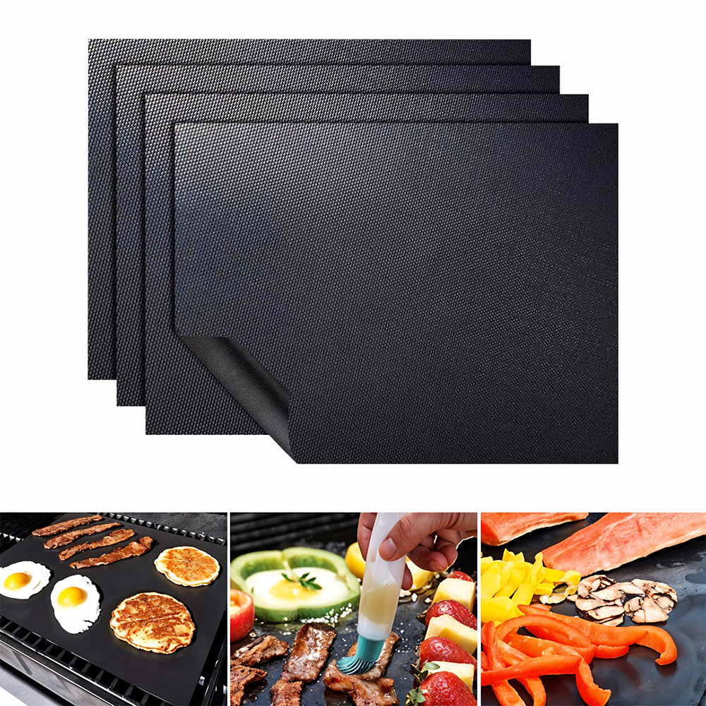 Accesorii grătar - Leziter Tavă de copt cu grătar din teflon, 4 bucăți