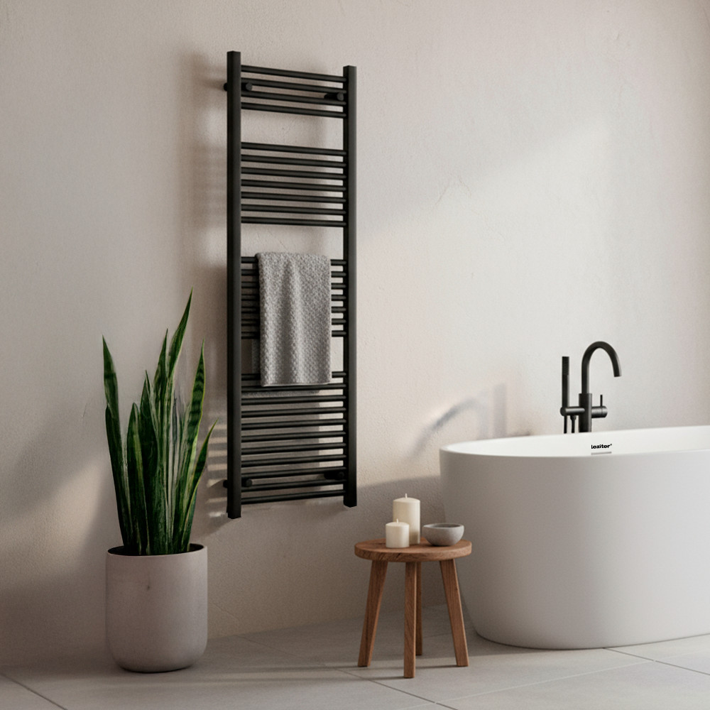 Leziter Uscător de prosoape drept radiator 1400x500 mm negru [1]