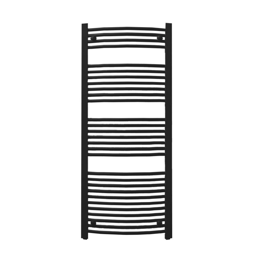 Radiator de prosoape curbat - Leziter Radiator curbat pentru uscător de prosoape 1400x600 mm negru