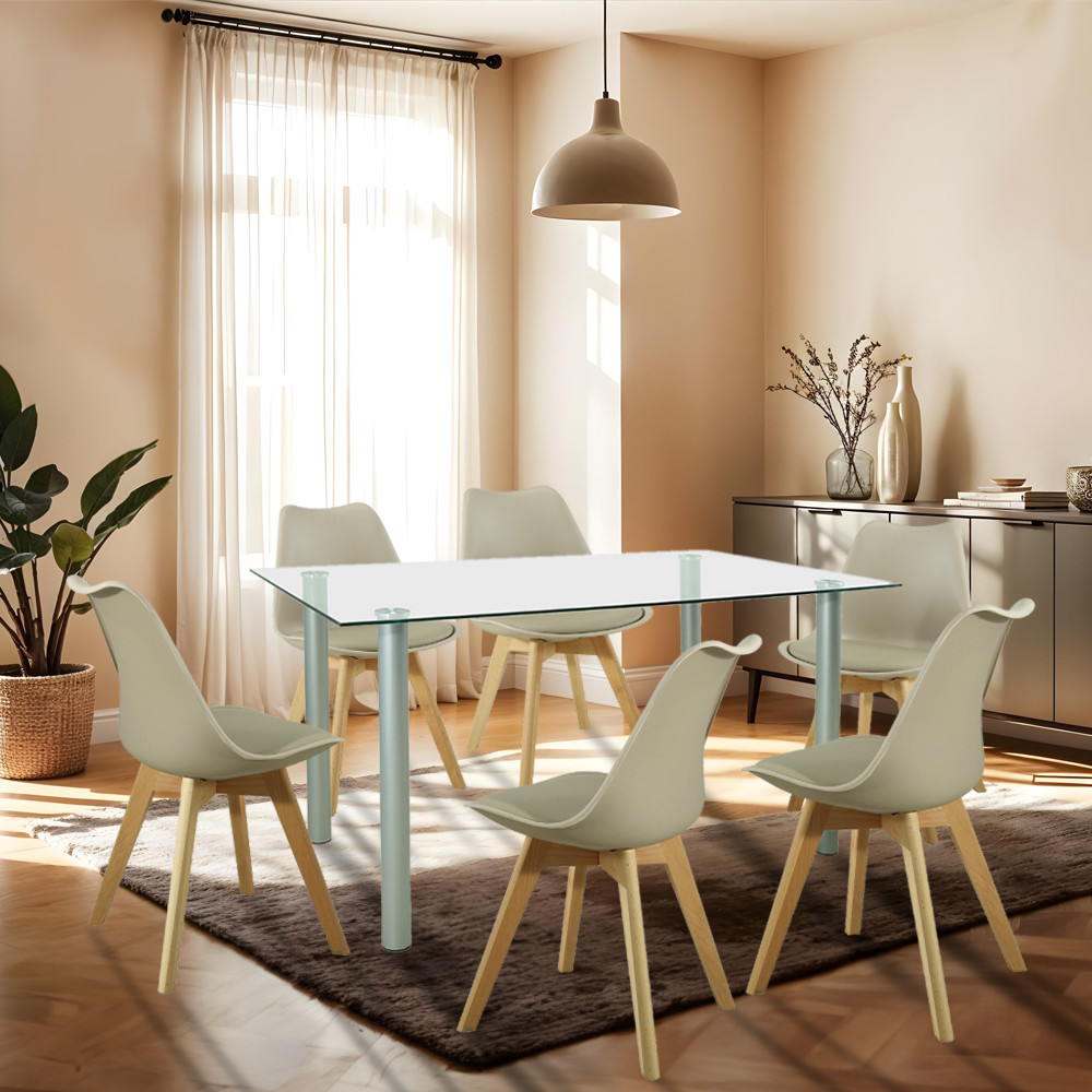 Leziter Set de masă Midori 6 1 bej [1]