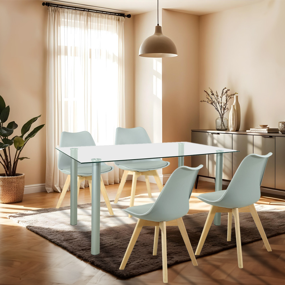 Leziter Set de masă Midori 4 1 gri [1]