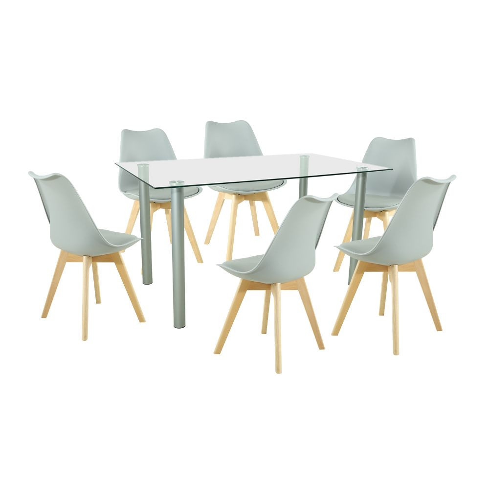 Mobilier - Leziter Set de masă Midori 6 1 gri