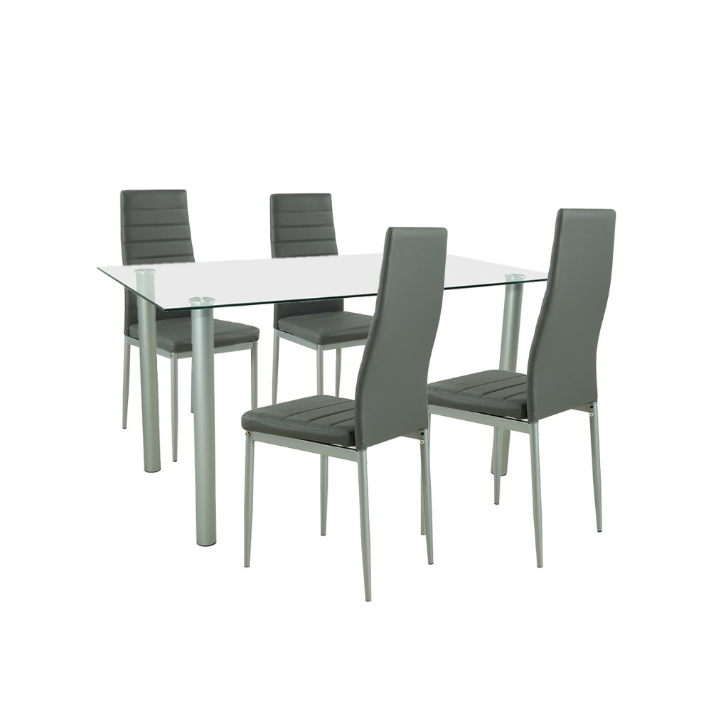 Set masă - Leziter Set de masă Verna 4 1 gri-gri