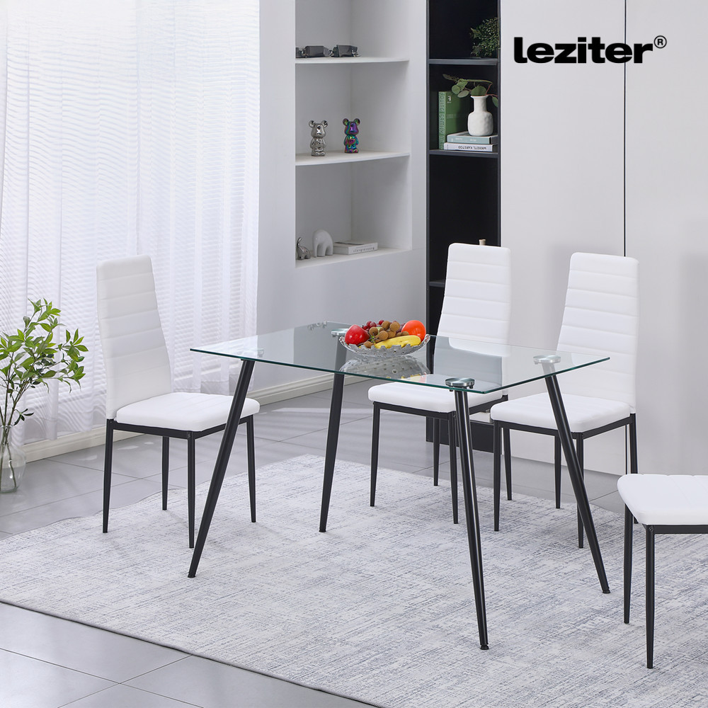 Leziter Masă pătrată din sticlă Lana 120 cm [1]