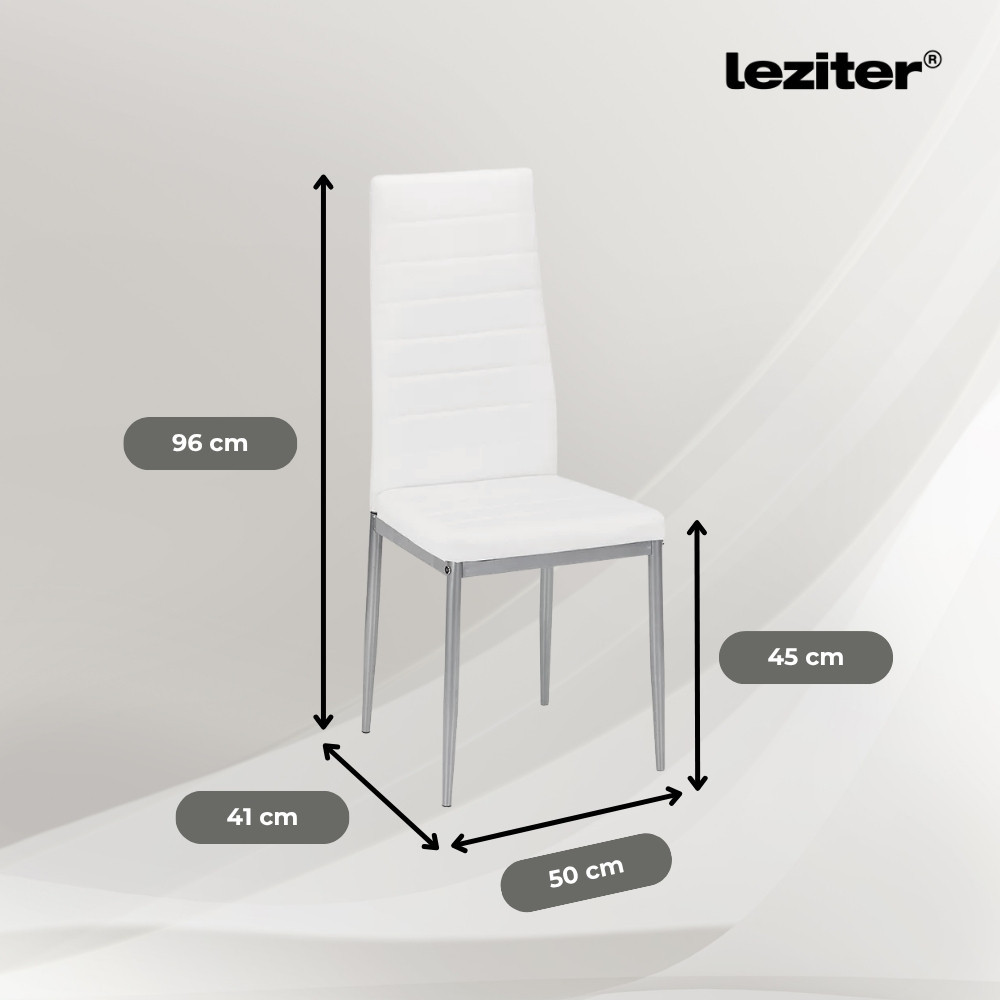 Leziter Set de sufragerie Nash 4+1 alb-gri [3]