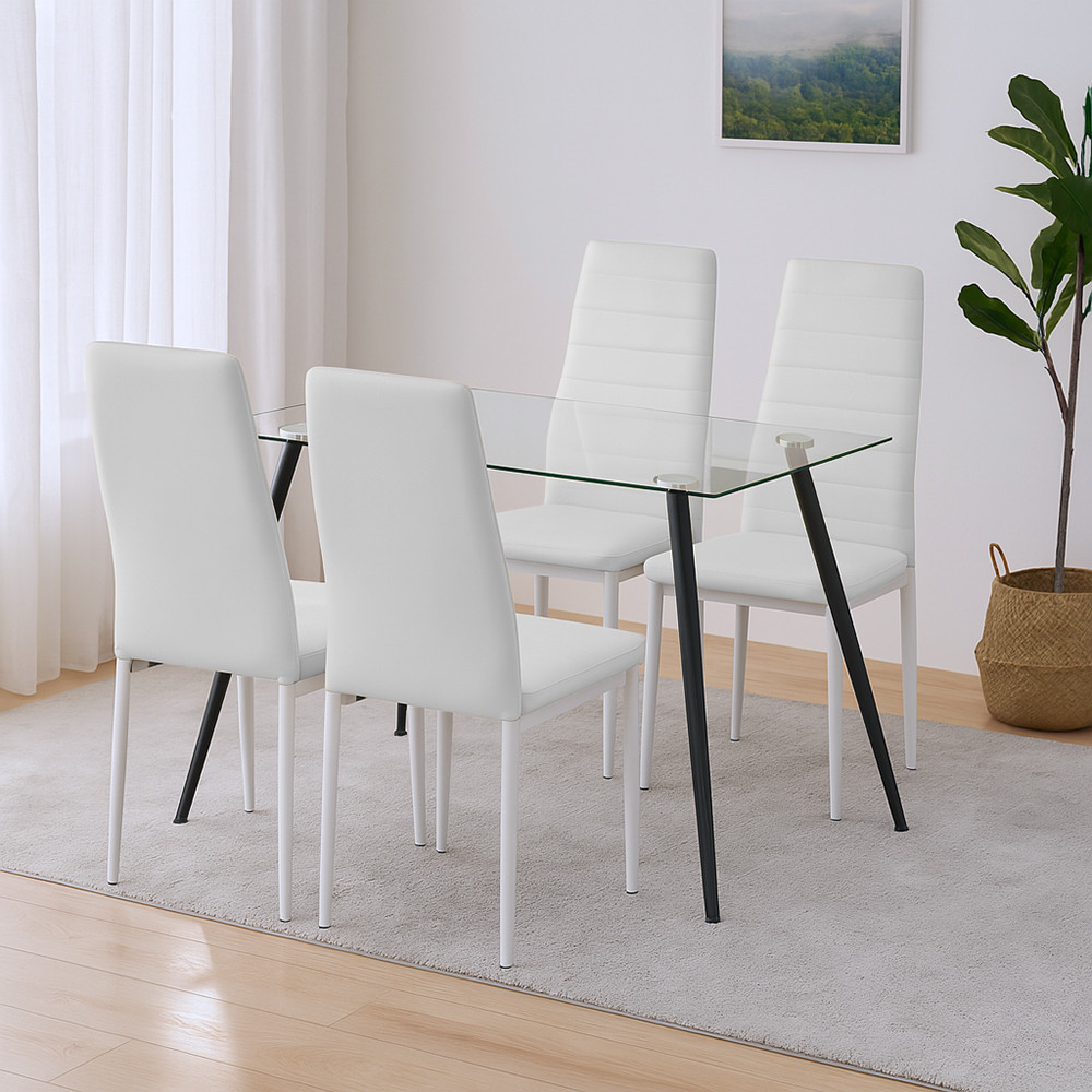 Leziter Set de sufragerie Cruz 4+1 alb [1]