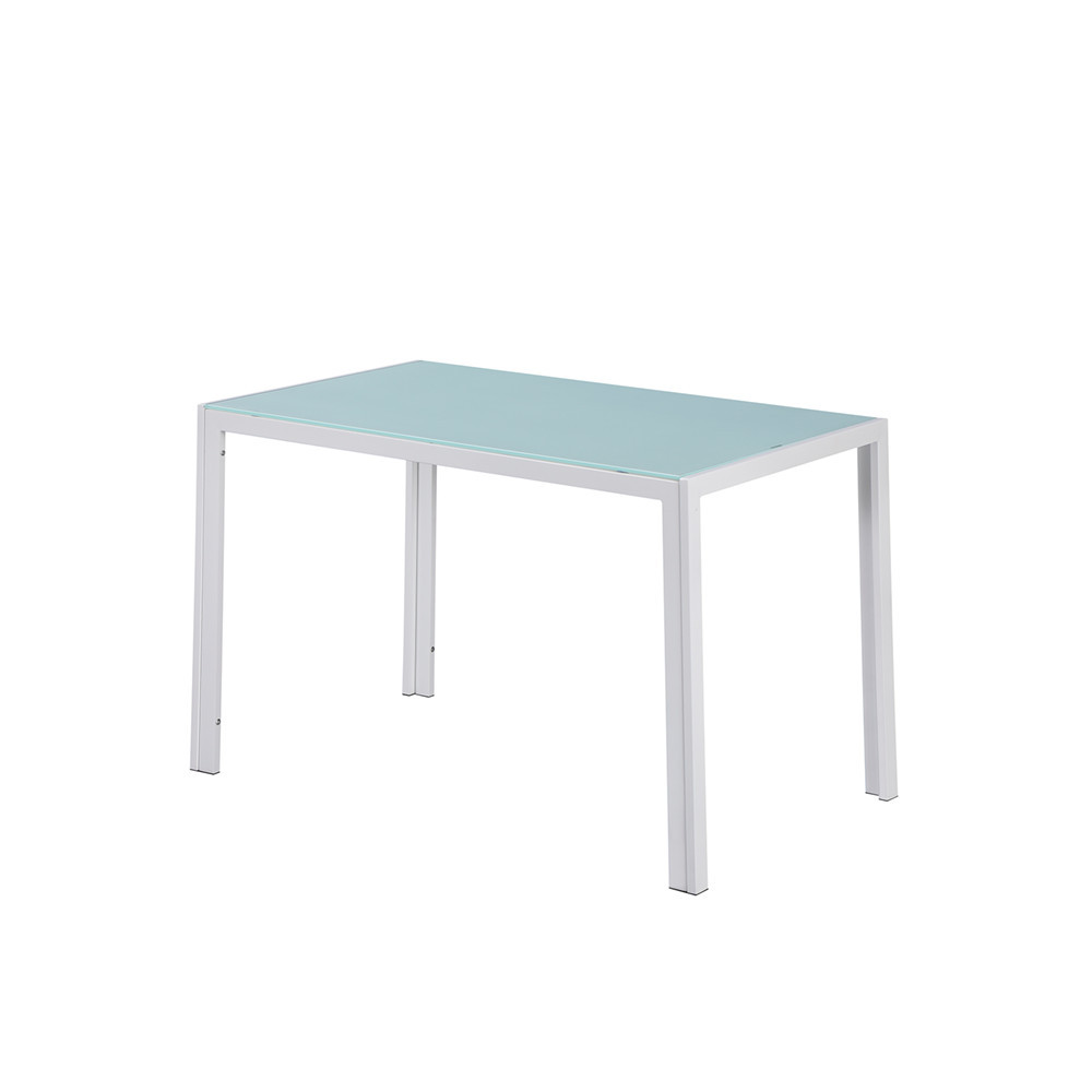 Masă sufragerie - Leziter Masă pătrată Ezra din sticlă, 120 cm