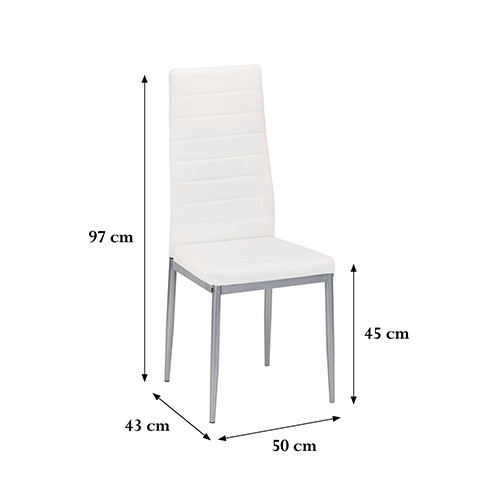 Leziter Midland 4+1 set de sufragerie alb-gri [3]