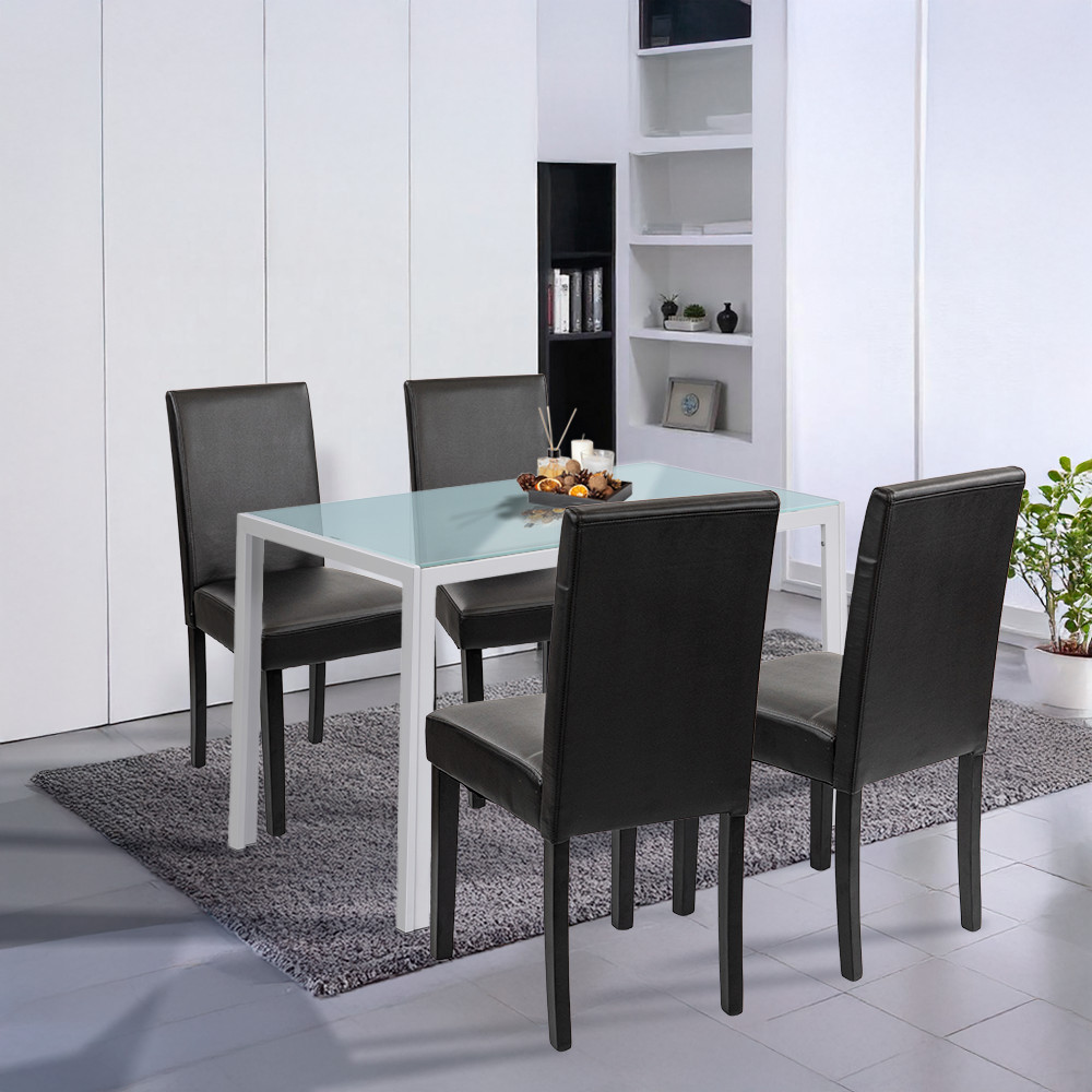 Leziter Set de masă Mira 4 1 alb-negru [1]