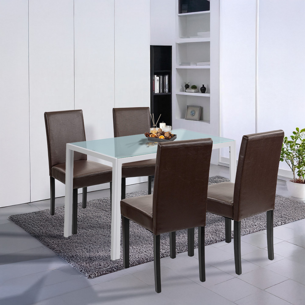 Leziter Set de masă Mira 4 1 alb-maro [1]