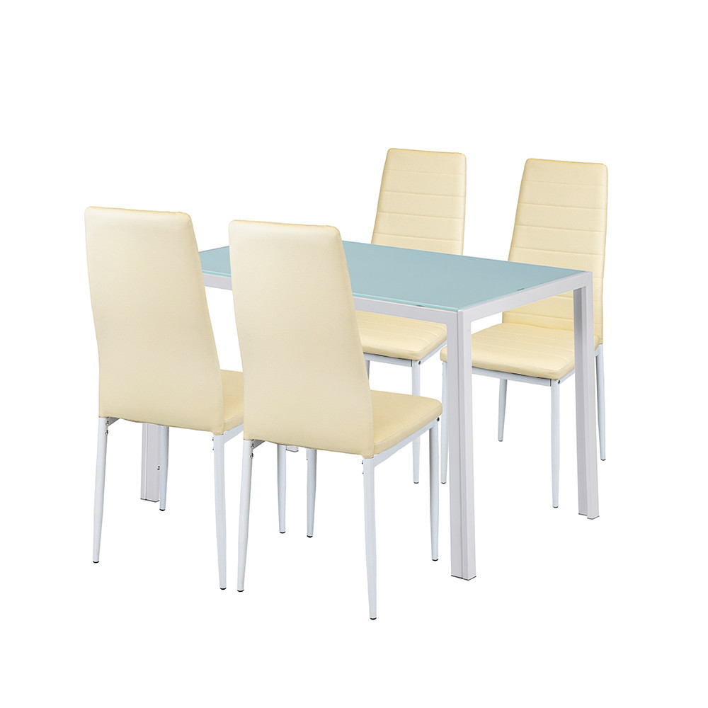 Mobilier - Leziter Portland 4+1 set de sufragerie bej