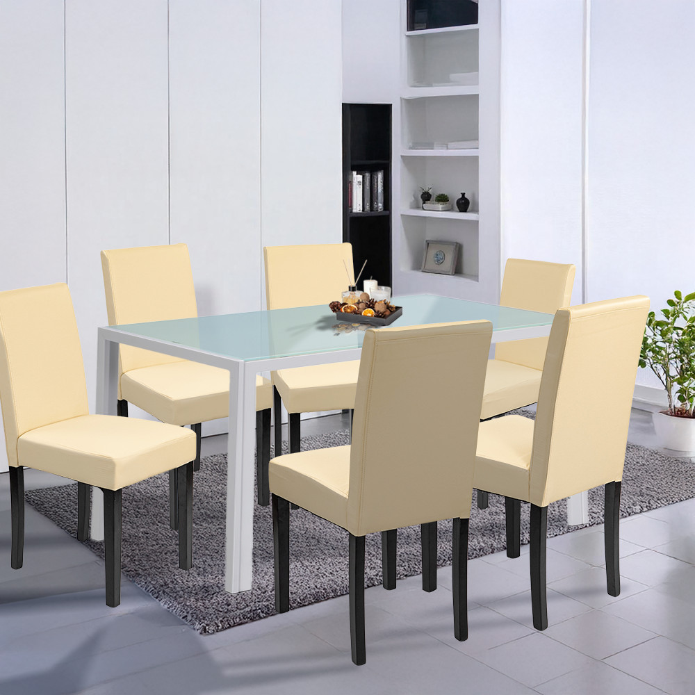 Leziter Set de masă Mira 6 1 alb-bej [1]