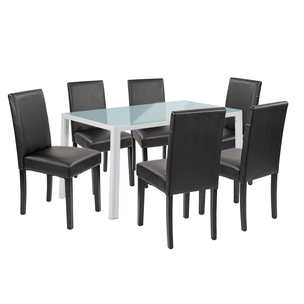 Set masă - Leziter Set de masă Mira 6 1 alb-negru