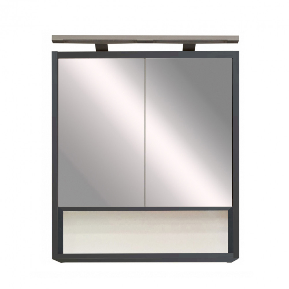 Leziter Dulap cu oglindă de perete Luna 60, antracit [1]
