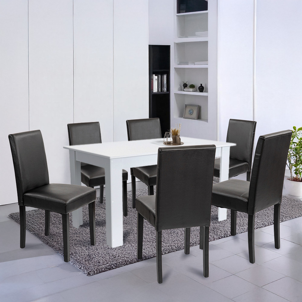 Leziter Set de masă Leon 6 1 alb-negru [1]