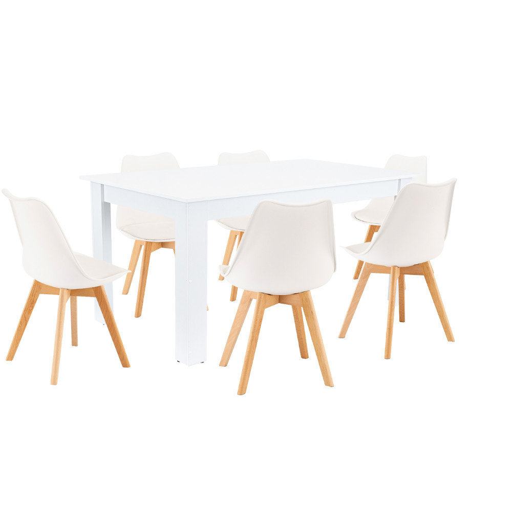 Set masă - Leziter Set de masă Lola 6 1 alb-alb