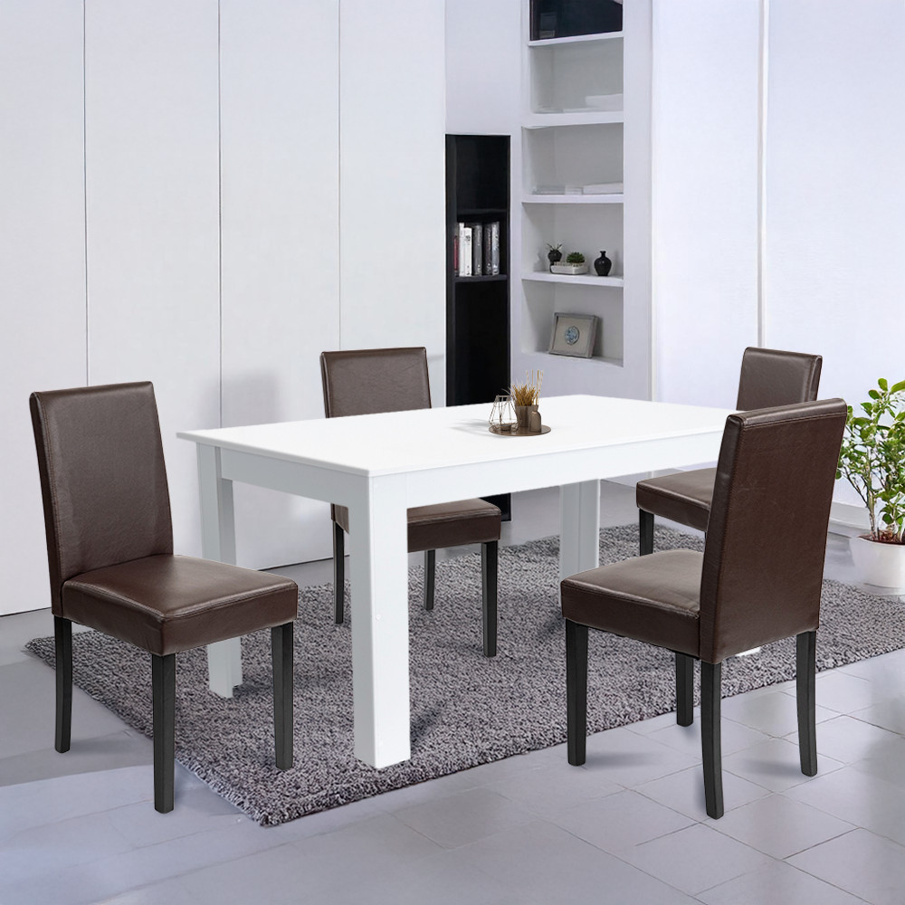 Leziter Set de masă Leon 4 1 alb-maro [1]