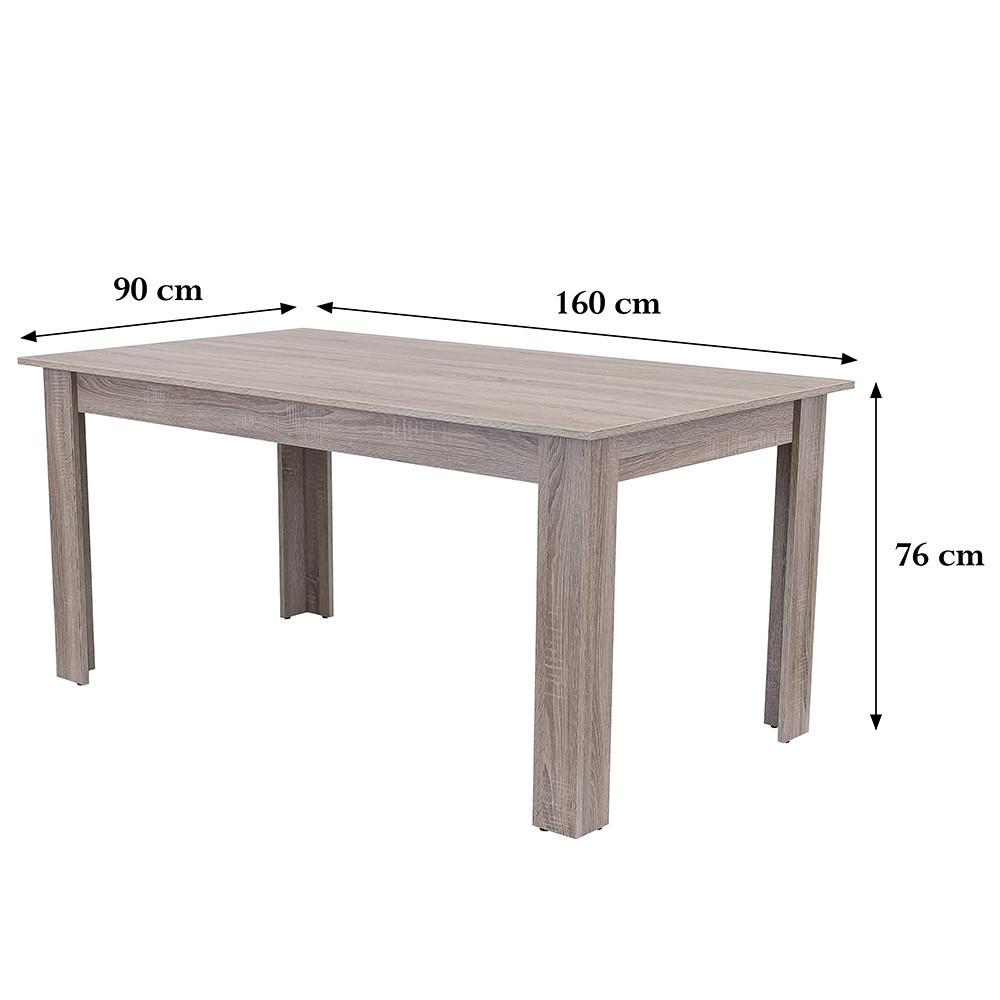 Leziter Masa de sufragerie Yorki Standard 160x90 cm stejar yorki [3]