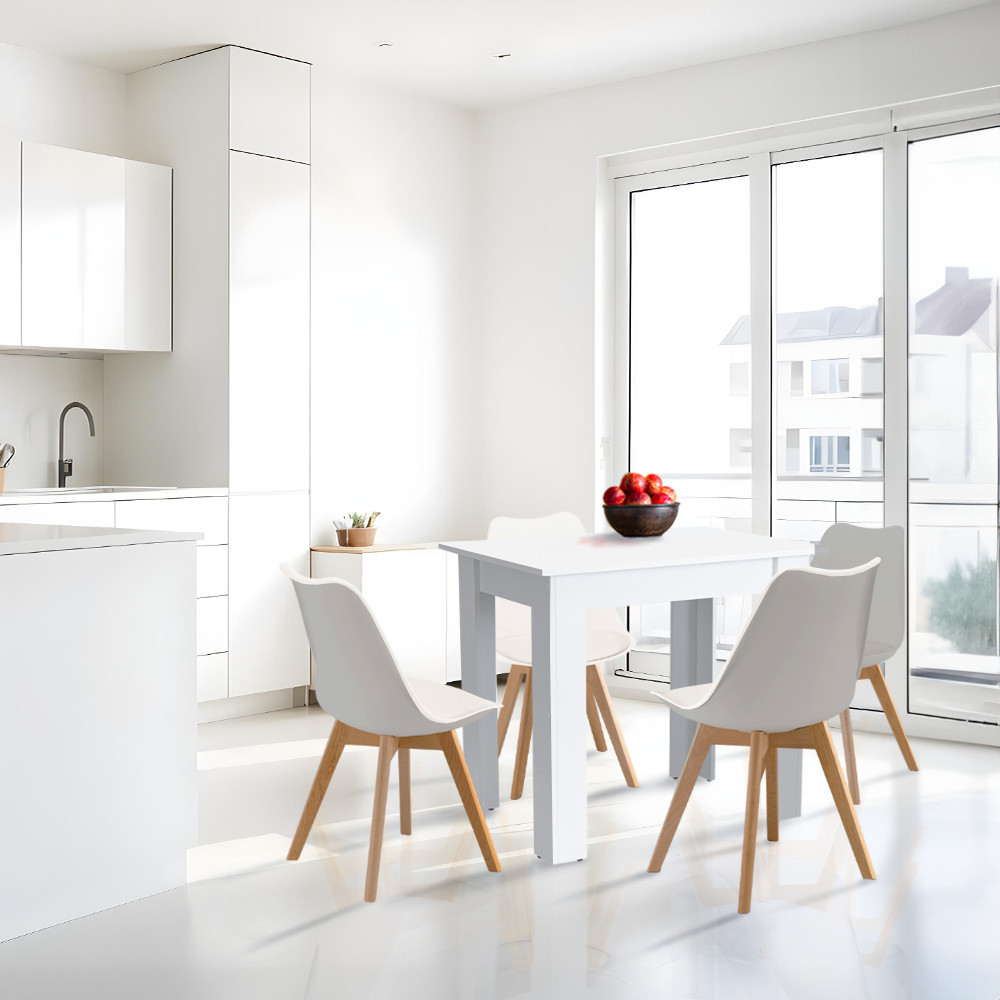 Leziter Set de masă Amina 4 1 alb-alb [1]