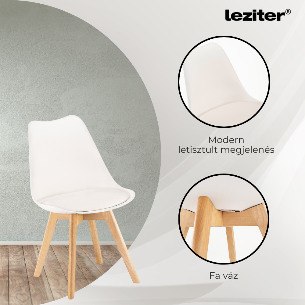 Leziter Set de masă Amina 4 1 alb-alb [5]