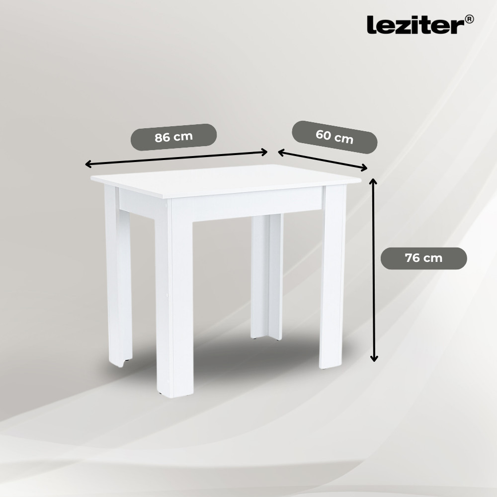 Leziter Set de masă Leon 4 1 alb-gri [4]