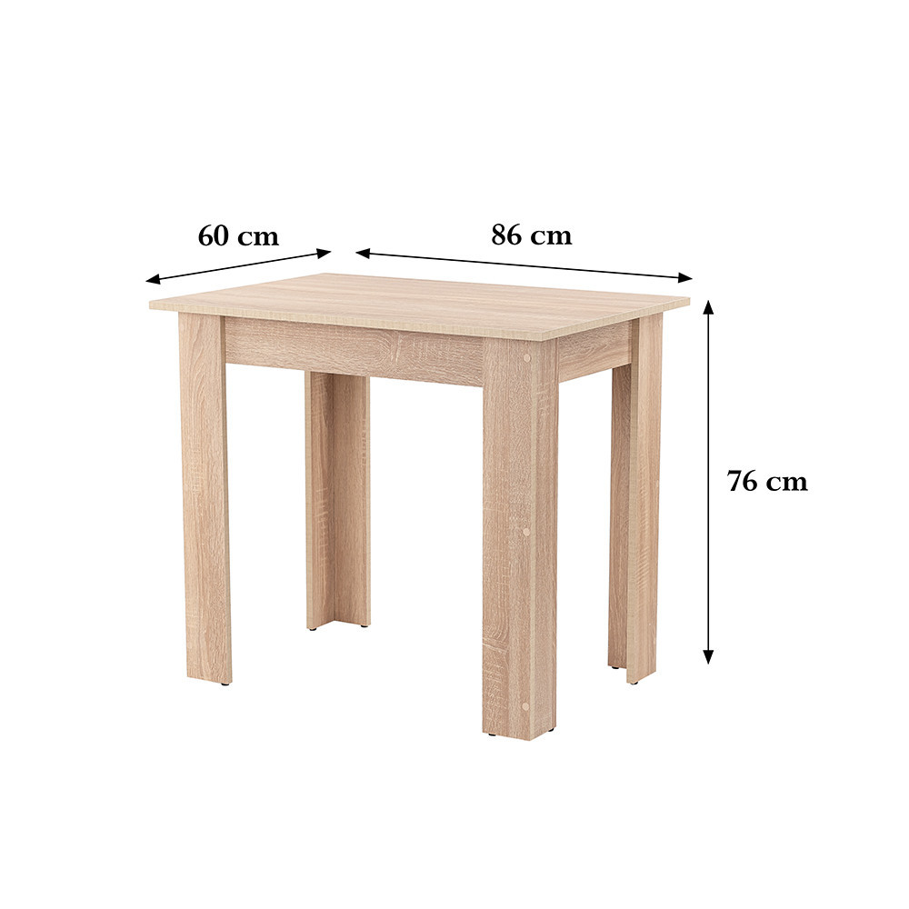 Leziter Masă de dining Yorki Standard 86x60 cm stejar sonoma [3]