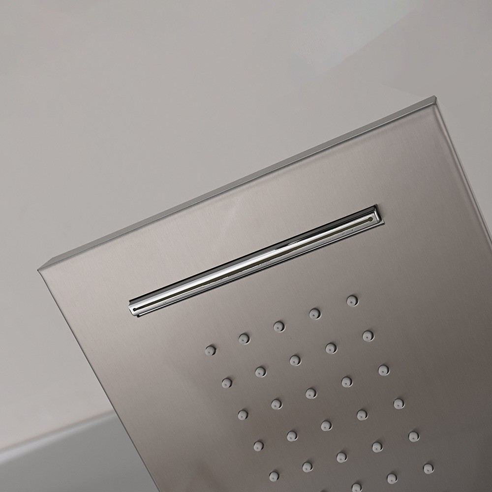Leziter Panou de duș cu hidromasaj Alegro Silver, oțel inoxidabil [8]
