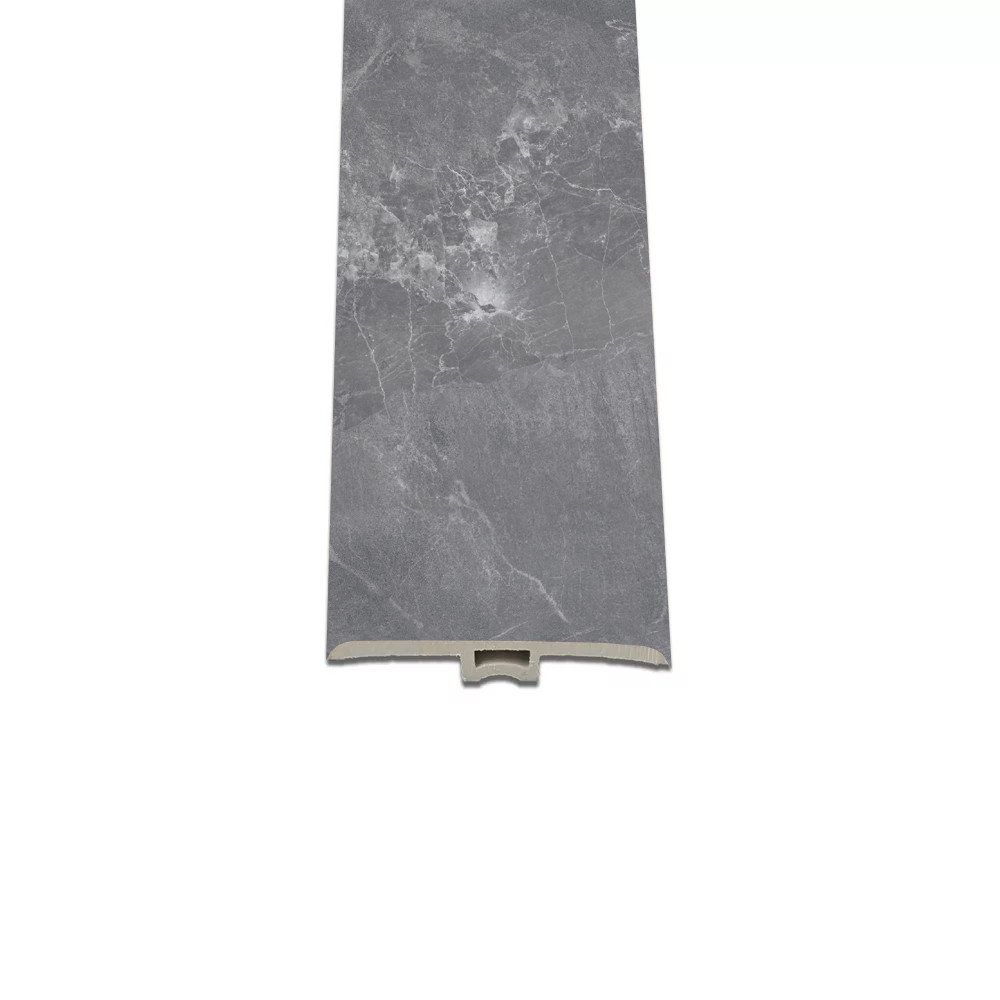 Construcții - Leziter Vinil SPC gresie de înlocuire Fjord marmură model gri închis 2400x45x6 mm