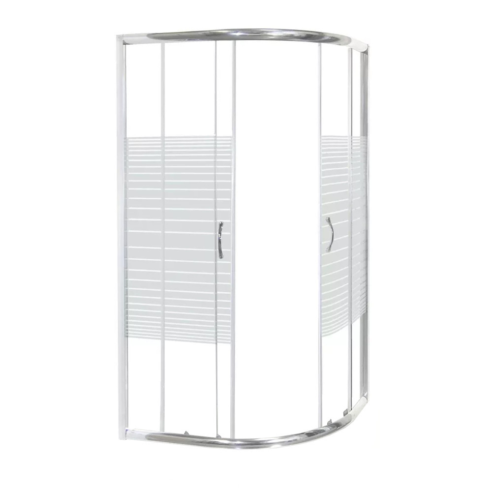 Cabină de duș - Kerra Cabină de duș curbată universală Madera 100x80 fără cădiță