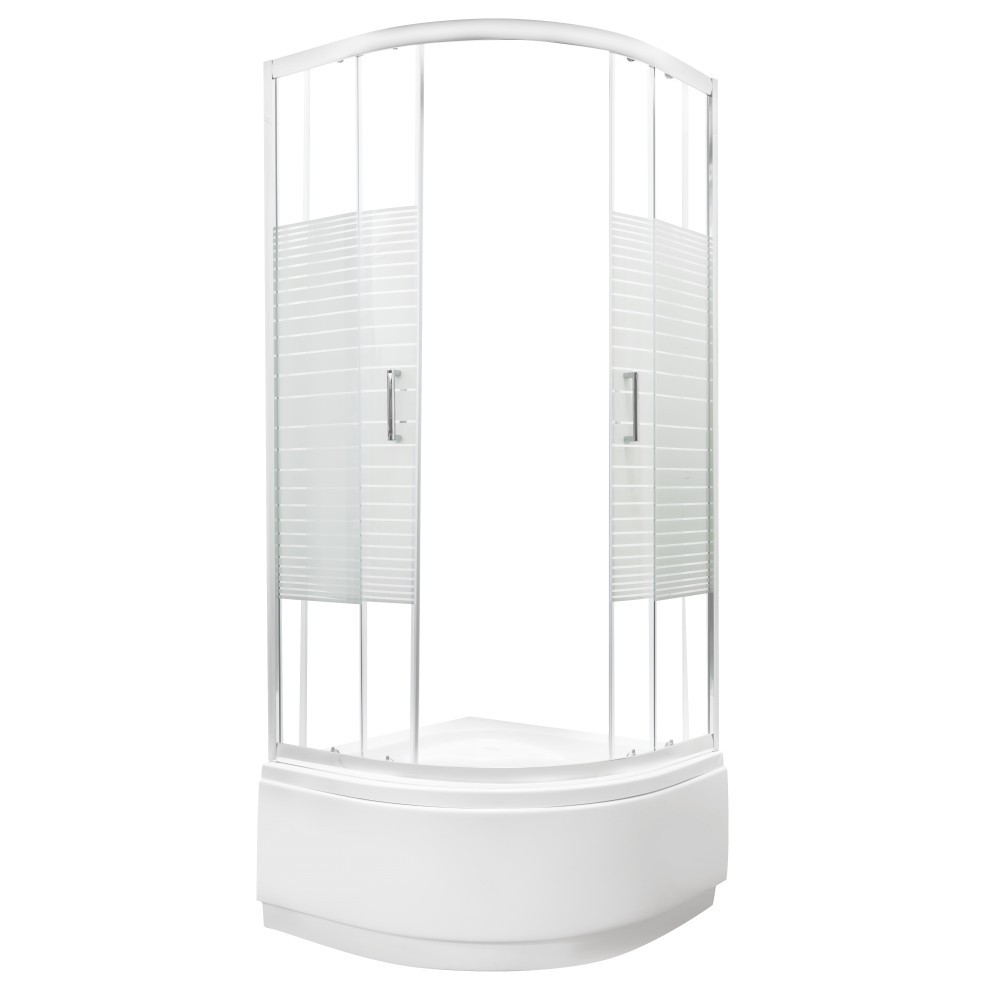 Cabină de duș cu cădiță înaltă - Kerra Cădiță de duș Madera adâncime 80x80 cm