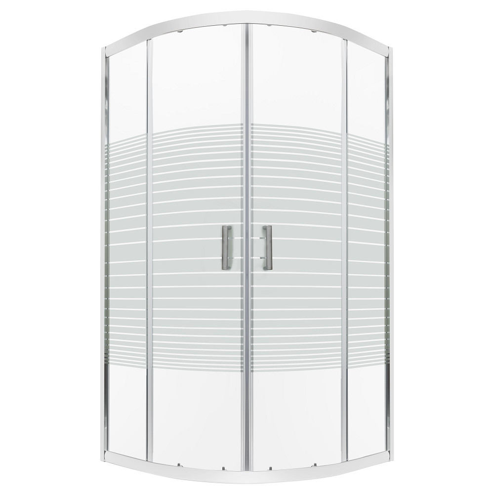 Cabină de duș semirotundă - Kerra Cabină de duș curbată Madera 80x80x165 fără cădiță