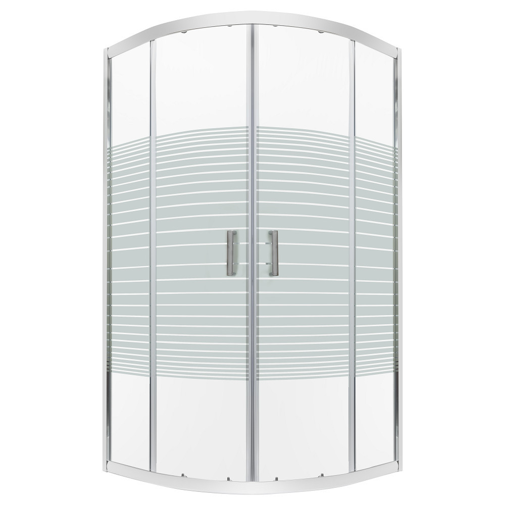 Cabină de duș semirotundă - Kerra Cabină de duș curbată Madera 80x80x190 fără cădiță