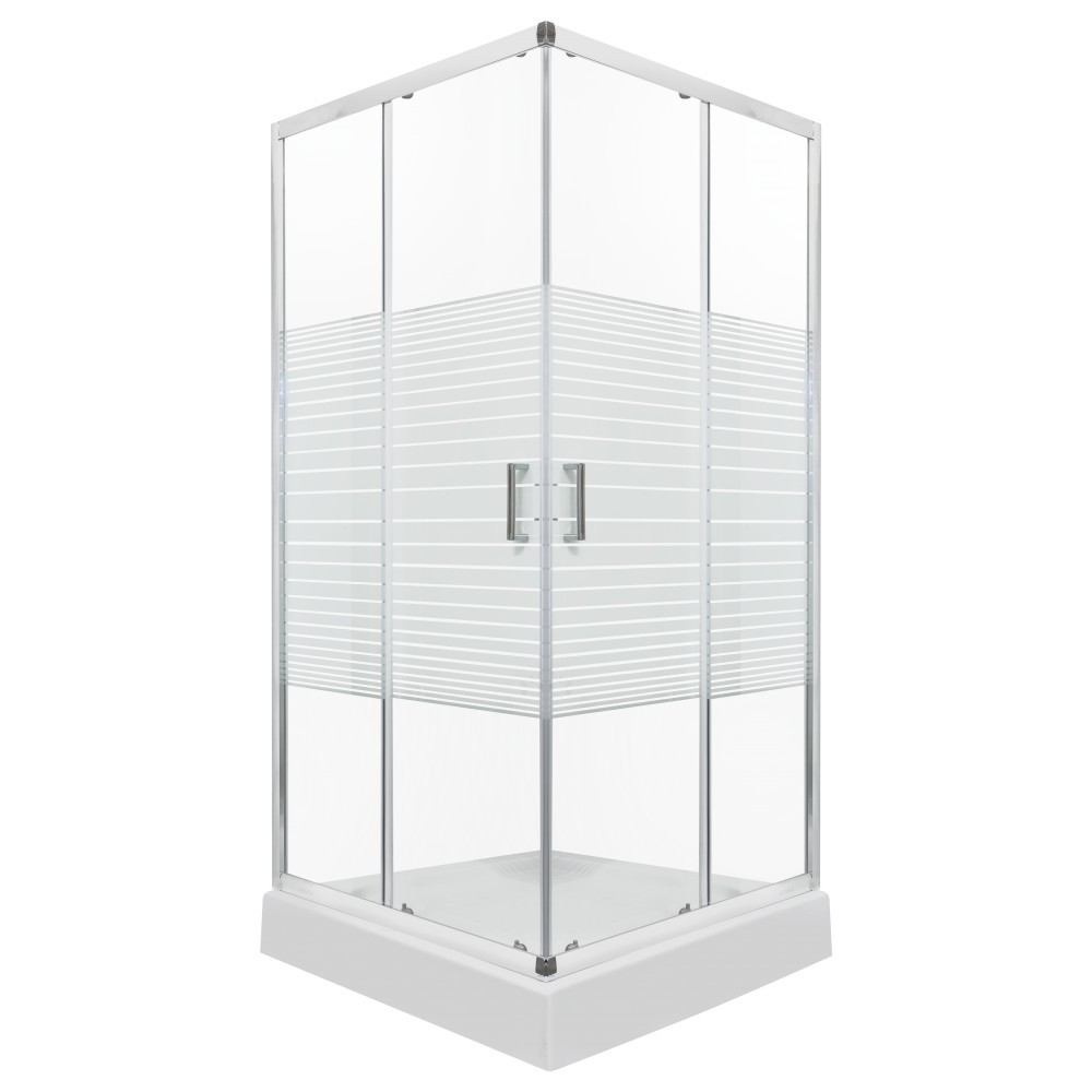 Kerra Cabină de duș pătrată Madera 80x80 cm cu cădiță de duș [2]