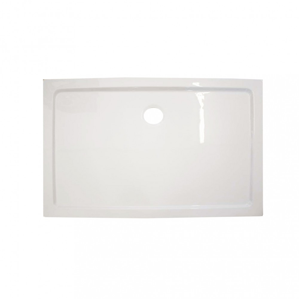 Leziter Cădiță de duș acrilică pătrată asimetrică Modena Slim, 80x120 cm [2]