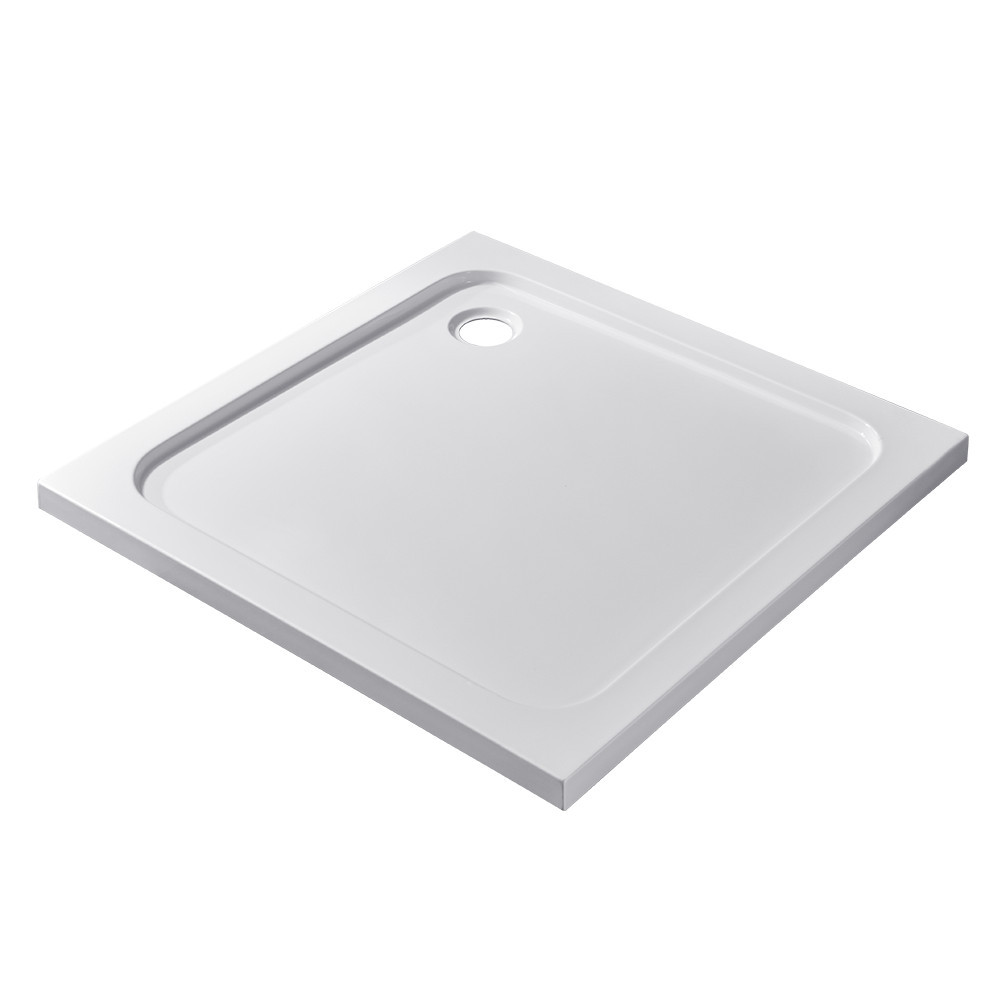 Cădiță de duș - Leziter Modena Slim pătrat scăzut acrilic cabină de duș 100x100 cm