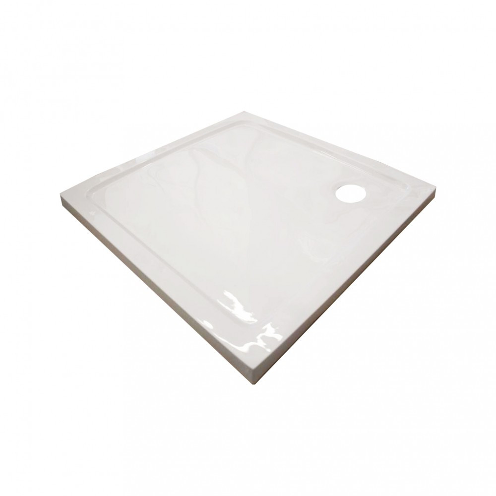 Leziter Cădiță de duș acrilică joasă pătrată Modena Slim 80x80 cm [3]