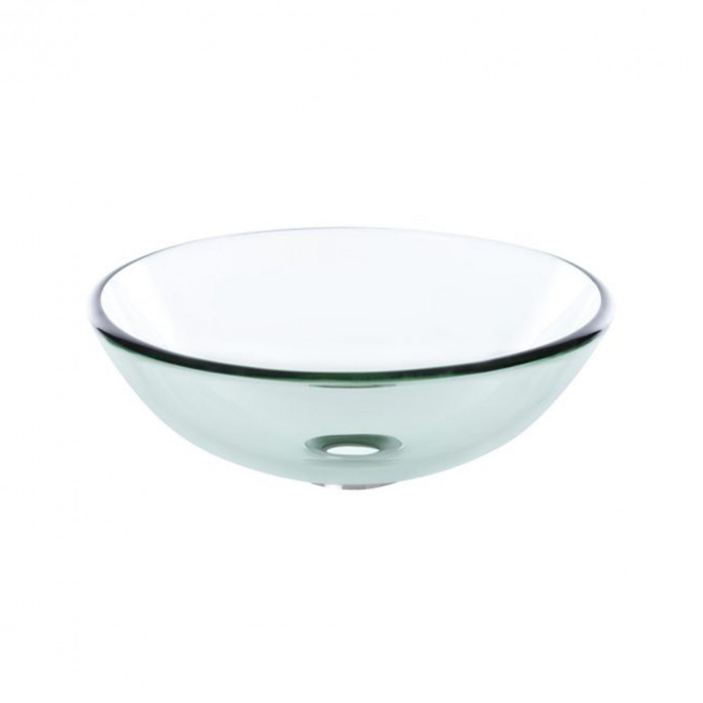 Lavoar încorporat - Kerra Chiuvetă rotundă din sticlă Megan, blat