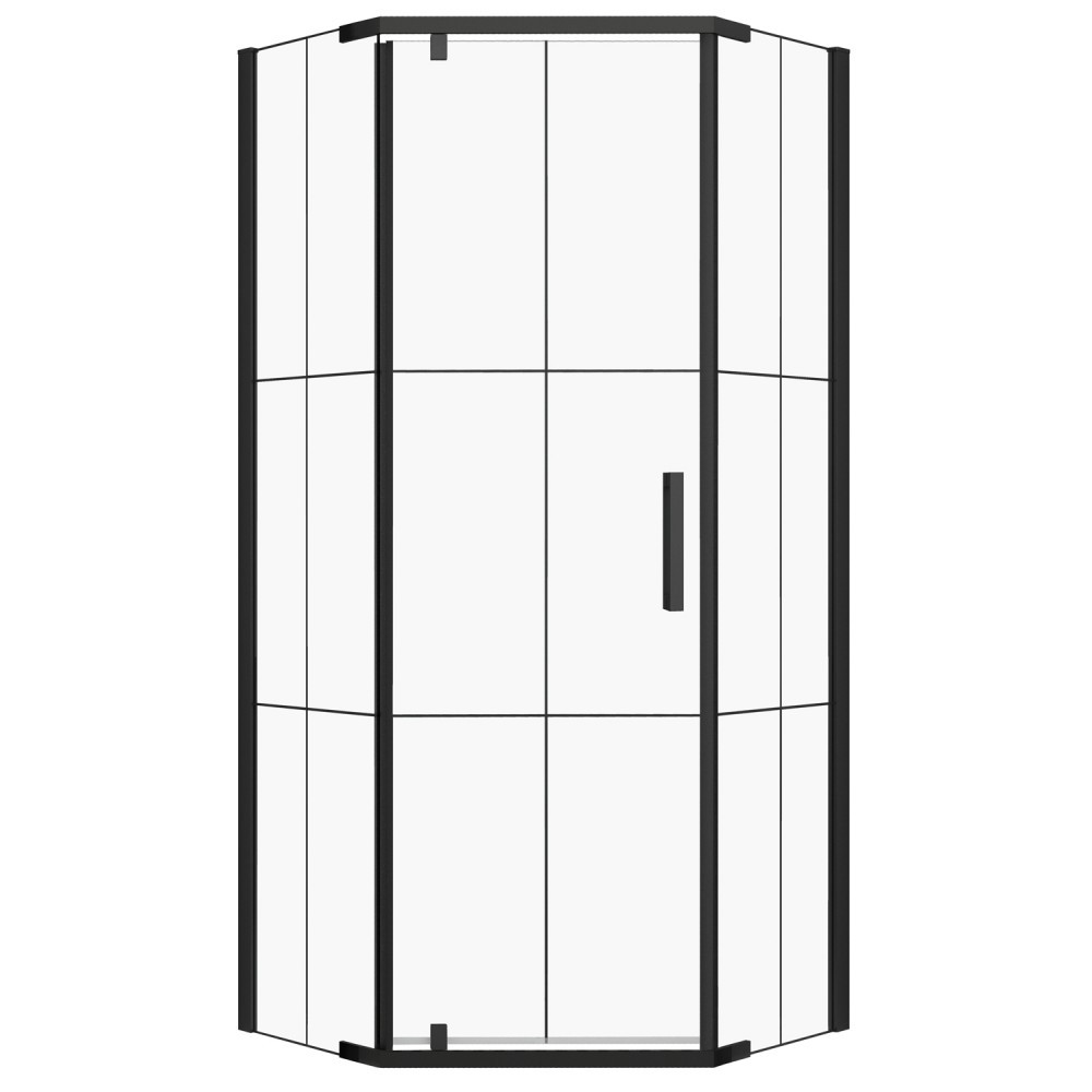 Cabină de duș pătrată / Cabină de duș dreptunghiulară - Kerra Cabină de duș pătrată Metro cu ușă batantă fără cădiță de duș