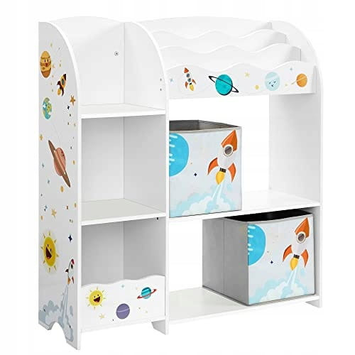 Produse temporar indisponibile - Homelux Spaceship jucărie de depozitare raft bibliotecă 93x30x100 cm