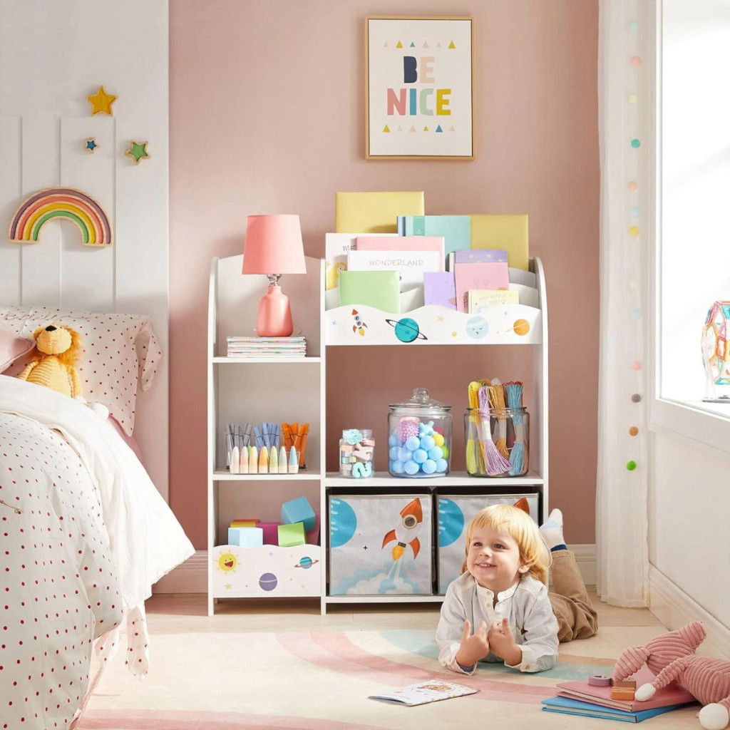 Homelux Spaceship jucărie de depozitare raft bibliotecă 93x30x100 cm [2]