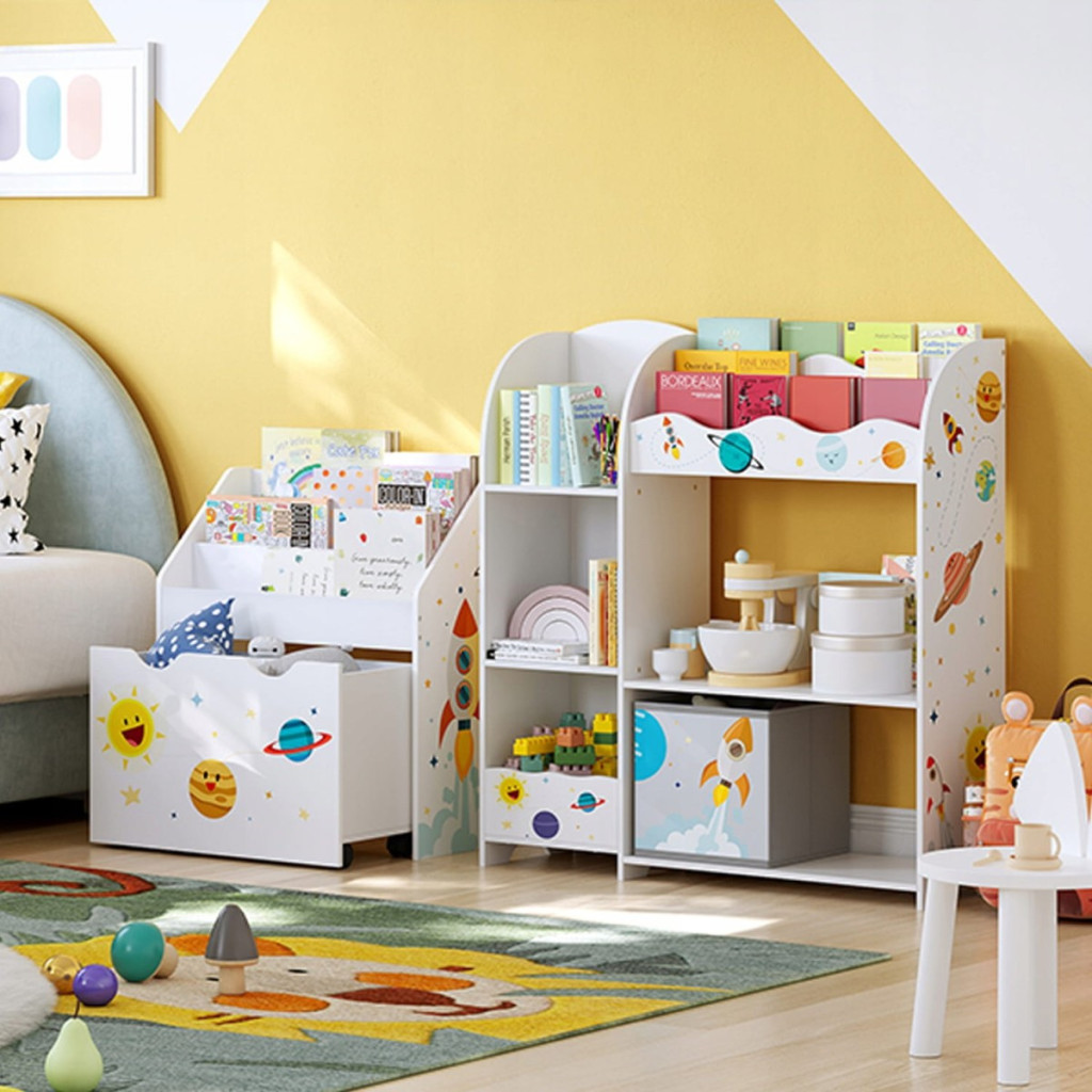 Homelux Spaceship jucărie de depozitare raft bibliotecă 93x30x100 cm [3]