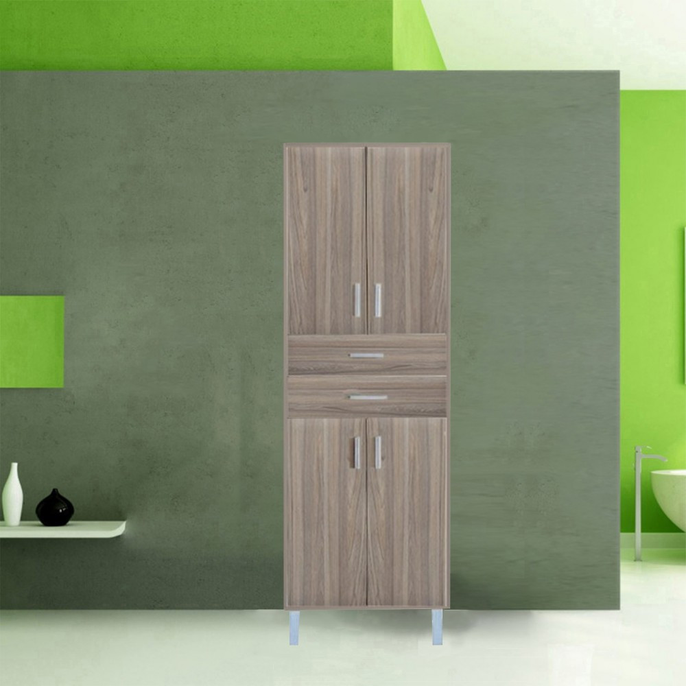 Leziter Dulap înalt Nerva 60 cu 4 uși, 2 sertare, ulm rauna [4]