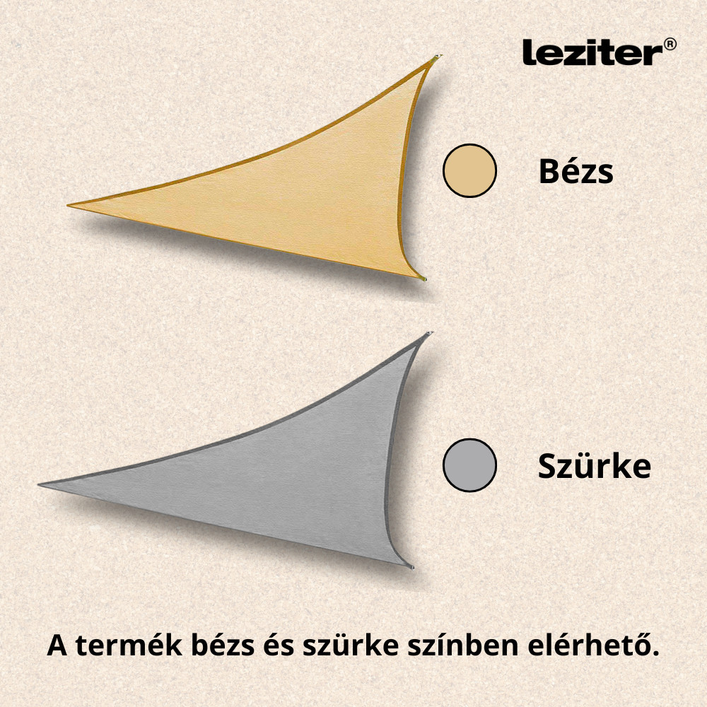 Leziter Rana soare naviga triunghiular 3x3x3 m gri [5]