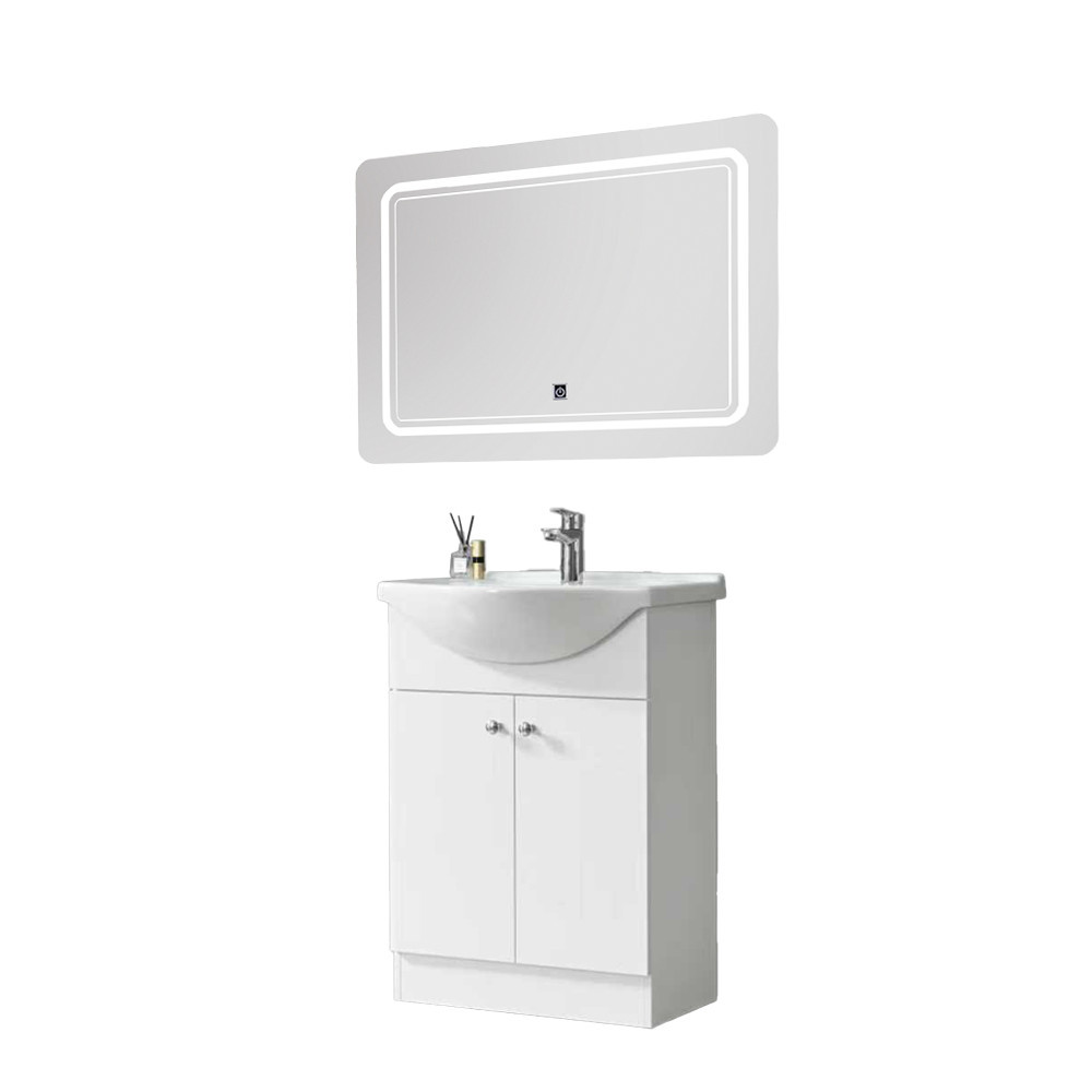 Set mobilier baie - Leziter Neria Prime 75 vid complet cu oglindă