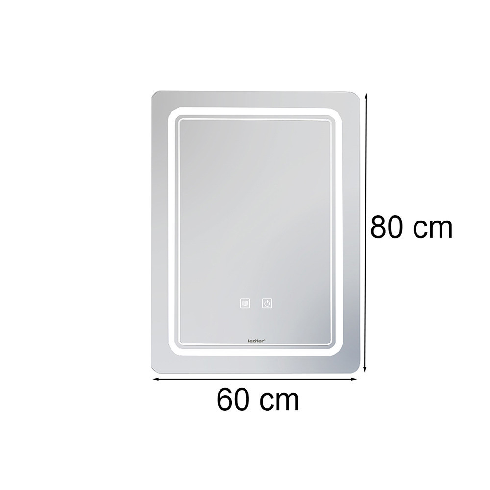 Leziter Oglindă Vid cu iluminare led 60x80 cm [2]