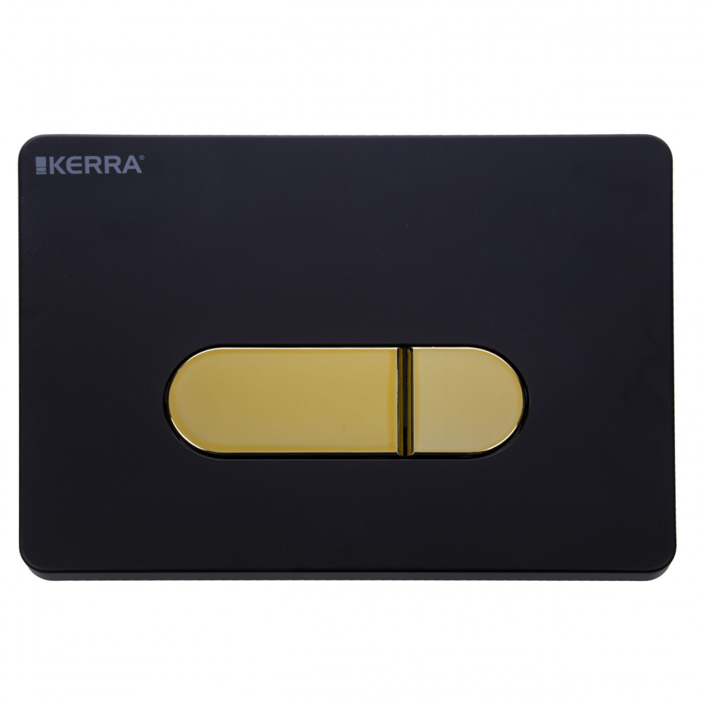 Clapă acționare toaletă - Kerra Capac de toaletă Pacific negru-auriu pentru setul K-50 Slim
