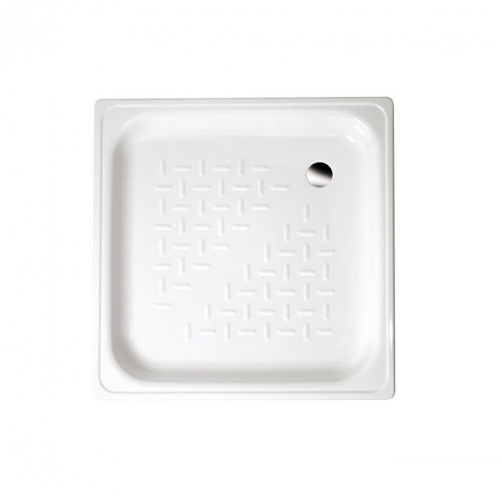 Produse temporar indisponibile - Aqualine Cădiță de duș din tablă metalică, dimensiuni 80x80x16 cm