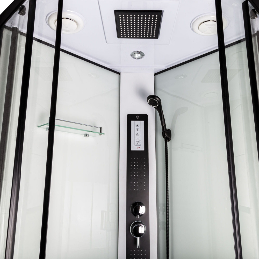 Kerra Cabină de duș cu hidromasaj curbată Petrus 90x90 cm [1]
