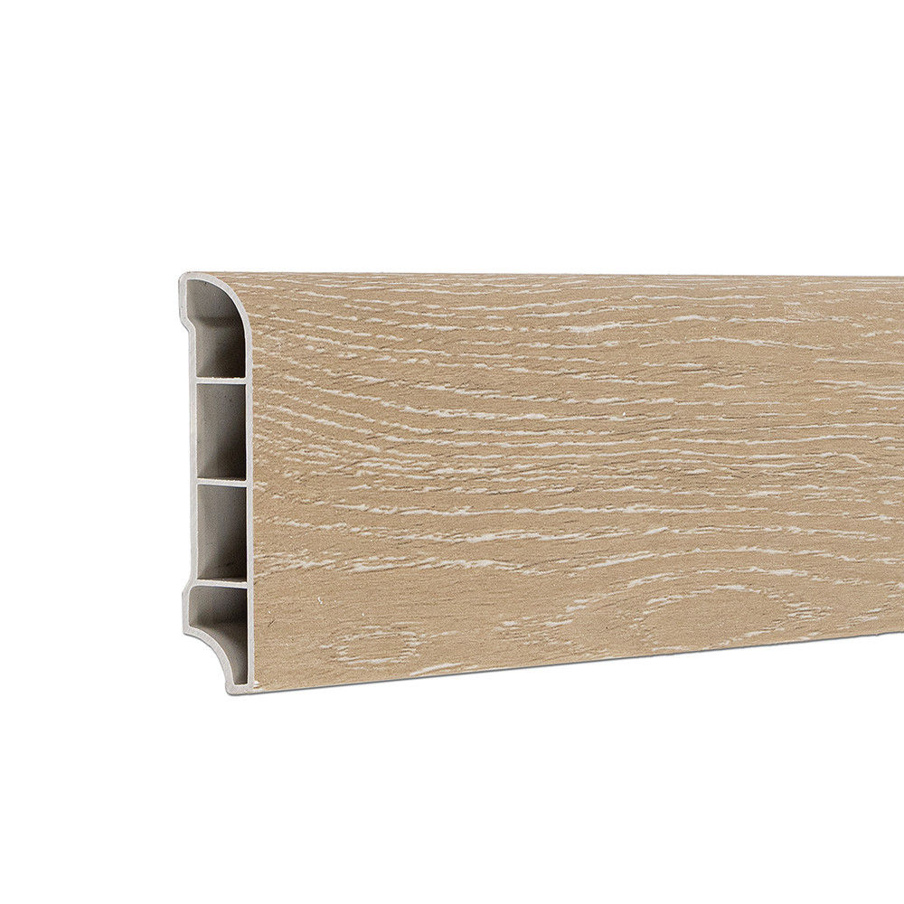 Construcții - Leziter Cant de podea din vinil SPC stejar Picos 2400x60x12 mm